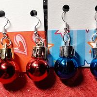 orecchini palline di Natale