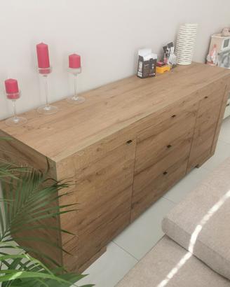 Credenza moderna effetto Noce 