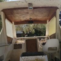 Gozzo in alluminio con pilotina motore entrobordo