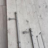 Pali oer tende in acciaio satinato