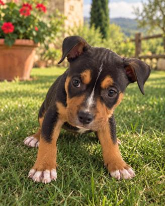 Pitbull cuccioli tricolor