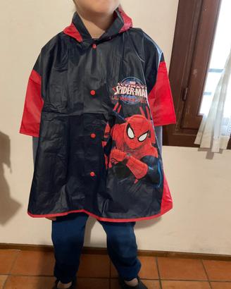 Mantella poncho pioggia bambino 4-6 anni