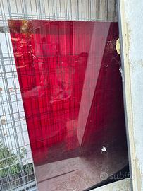 Plexiglass rosso 1,7m X 1,5 m