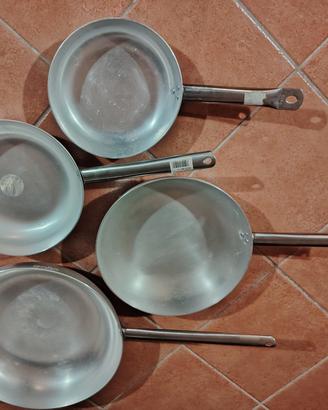 5 padelle ristorazione + 1 coperchio