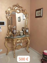 consolle + specchio antiquariato 