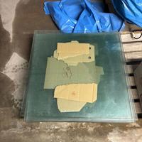 14 Copritavoli in vetro temperato 80x80