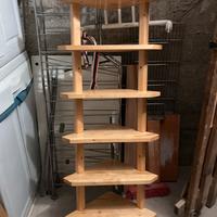Scaffale angolare Ikea legno 6 mensole 50x29x140