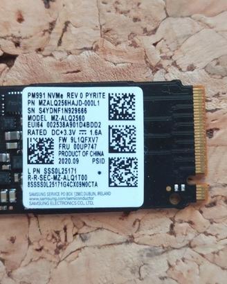 SSD M.2 NVMe Samsung 256GB PM991