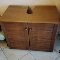 mobiletto in legno sotto lavello