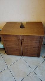 mobiletto in legno sotto lavello
