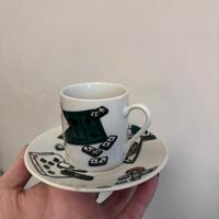 Set completo tazzine caffè tema carte da gioco