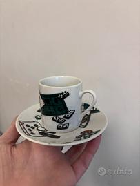 Set completo tazzine caffè tema carte da gioco