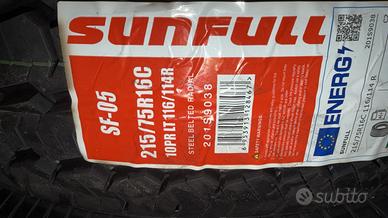 4 Pneumatici 215/75 R16 Sunfull Sf - 05
