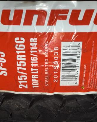4 Pneumatici 215/75 R16 Sunfull Sf - 05