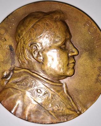 Medaglione Commemorativo Pio X anni 1900