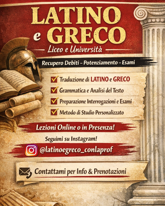 Lezioni latino e greco - Redazione Tesi