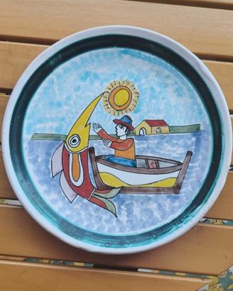 Piatto Ceramica Siciliana di Nino Parrucca