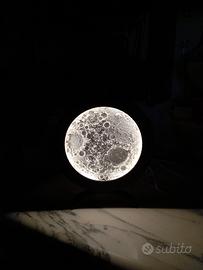 Lampada LED Stampa 3D - Luna/Montagna - Nuova