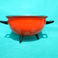 SCOLAPASTA vintage smalto WESTEN BASSANO ROSSO