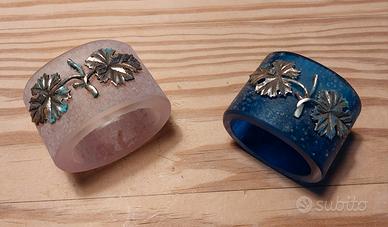 Portatovaglioli Murano e Argento 800 Vintage 