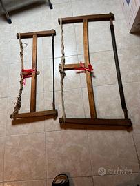 Seghe a telaio antiche in legno – restaurate