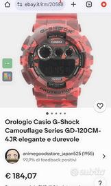 Casio G-shock militare rosso... raro!! 