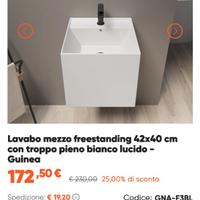 lavabo bagno sospeso
