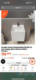 lavabo bagno sospeso
