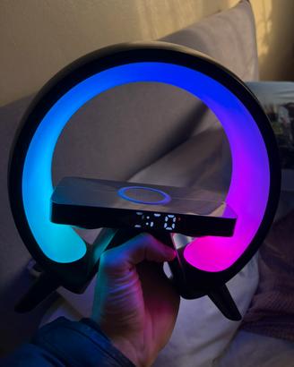 Caricatore cellulare wirless - Sveglia argb