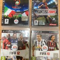 Giochi playstation 3 Fifa 10,12 pes 2009 euro 2008
