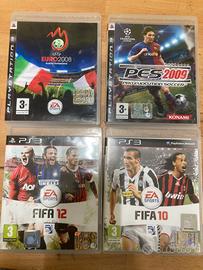 Giochi playstation 3 Fifa 10,12 pes 2009 euro 2008