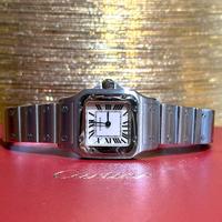 cartier santos lady 1565 galbèe acciaio quarzo