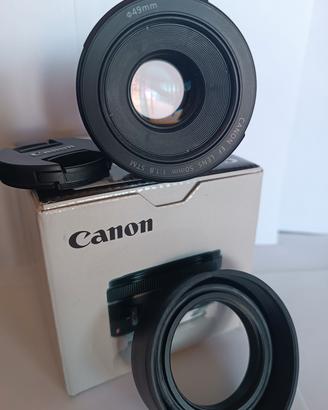 Canon EF 50 mm f/1.8  STM + paraluce