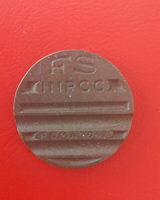 Gettone telefonico FS INPCC
Roma 1947