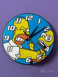 Orologio da parete Homer e Bart