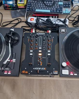 Setup DJ Xone 23C + 2 Reloop RP-4000M