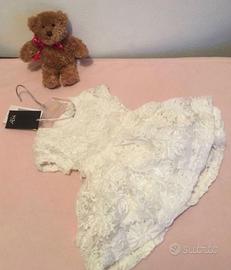Abito vestito battesimo cerimonia 6 9 12 mesi