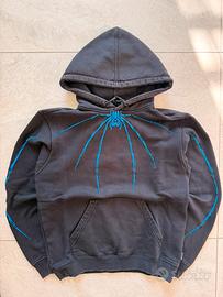 Felpa Iuter nera con ragno ricamato Taglia XS
