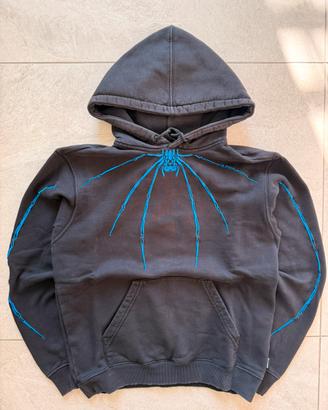 Felpa Iuter nera con ragno ricamato Taglia XS