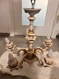 Lampadario vintage artigianale