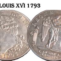 REPLICA MONETA FRANCESE LUIGI XVI 1793 LUOIS 16°