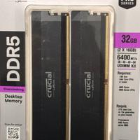 RAM DDR5 32GB (2x16GB) 6400MHz Crucial PRO Series 