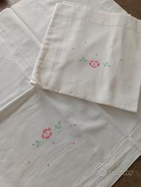 federa cuscini con ricamo 