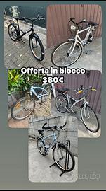 Varie bici in blocco