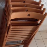 Sedie pieghevoli in legno