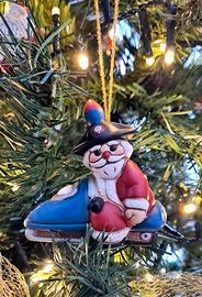 Statuina Thun Carabiniere in motoslitta