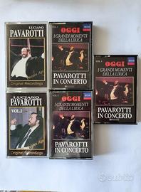 Set 5 musicassette di Luciano Pavarotti