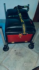 panchetto pesca Colmic 4 cassetti gambe  regolabil