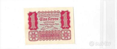 Banconota Austria 1 Krone 1922 - Una Corona 