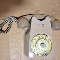  Telefono a disco grigio modello da muro Si